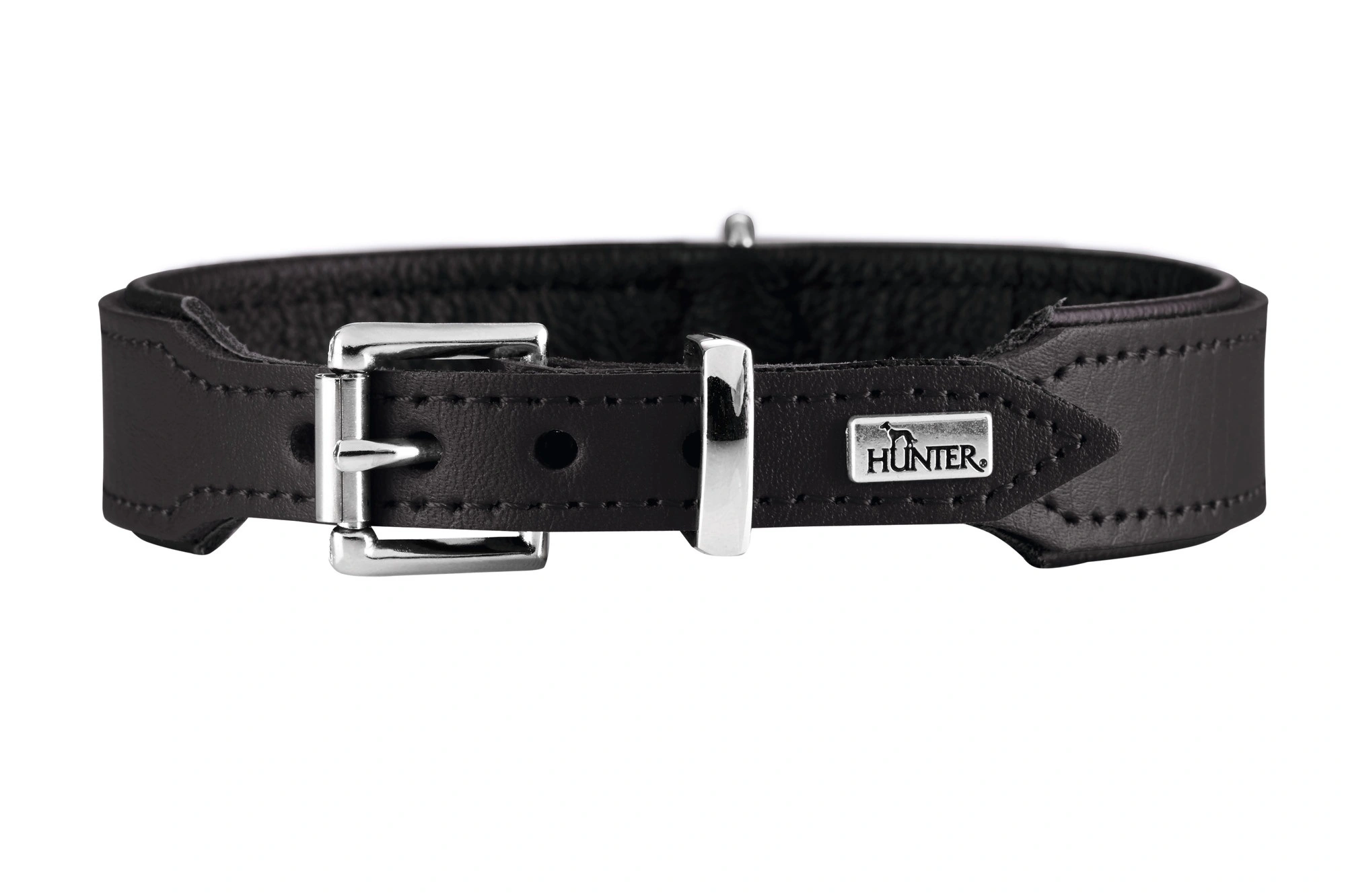 Hunter Basic halsbånd str.50 Sort - 35,0-43,0 cm